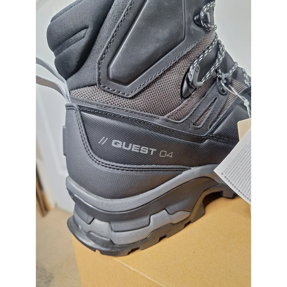 Salomon Quest 4 GTX Gore-Tex Black Hiking Boots Waterproof 477873 size 12